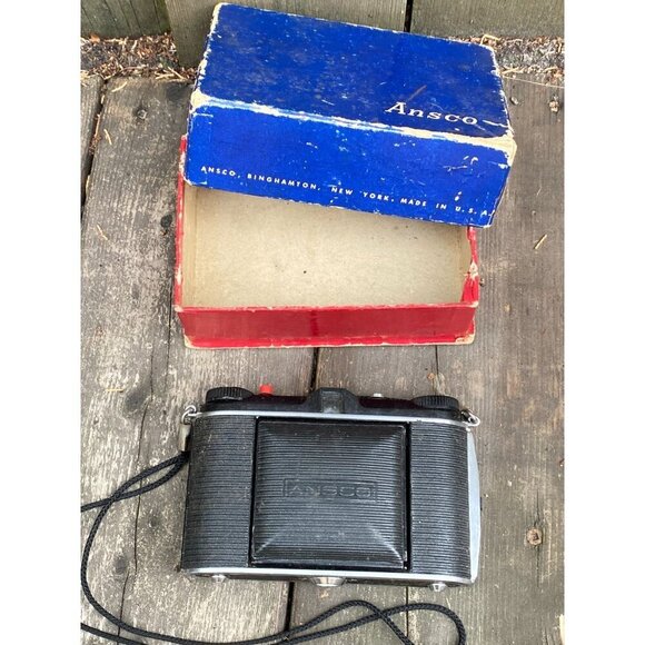 Vintage 1953 Ansco B2 Speedex 120 Film Camera 85mm F4.5 Lens Anastigmat WITH BOX - Picture 5 of 14